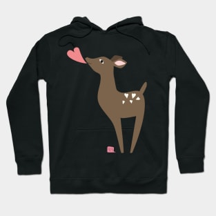 Liebeserklärung eines Rehs Hoodie